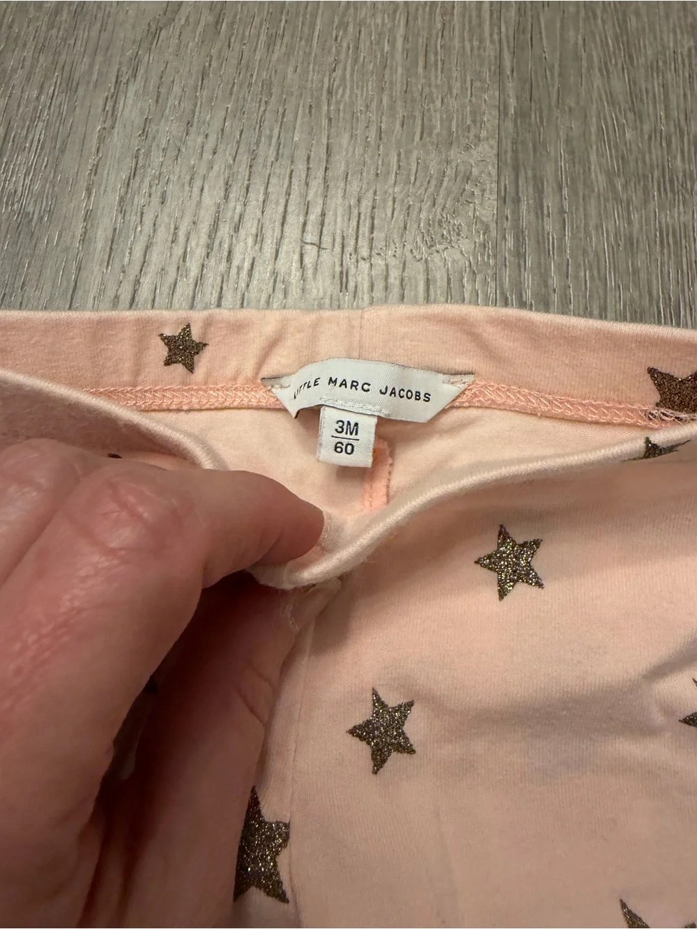 Baby Girl's Little Marc Jacob's Pink Star Print Leggings- Size 3 Months- NWOT